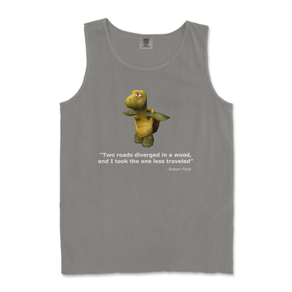 Comfort Colors Tank Top Robert Frost Quote in Grey