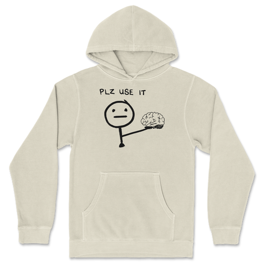 Independent Clothing Co. Hoodie Plz Use It in Ivory
