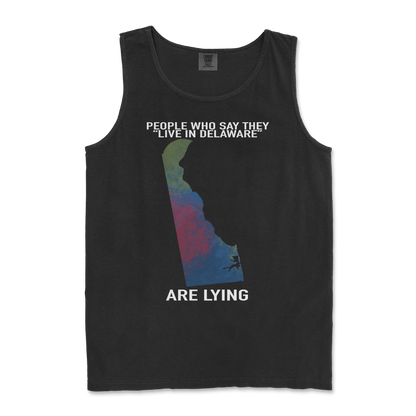 Comfort Colors Tank Top Delaware Doesnt Exist in Black