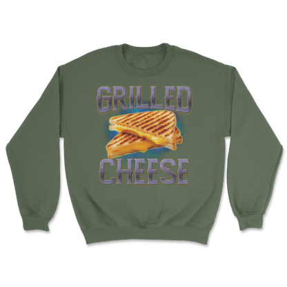 The Nice Shirt Crew Neck Grilled Cheese  in Military-Green