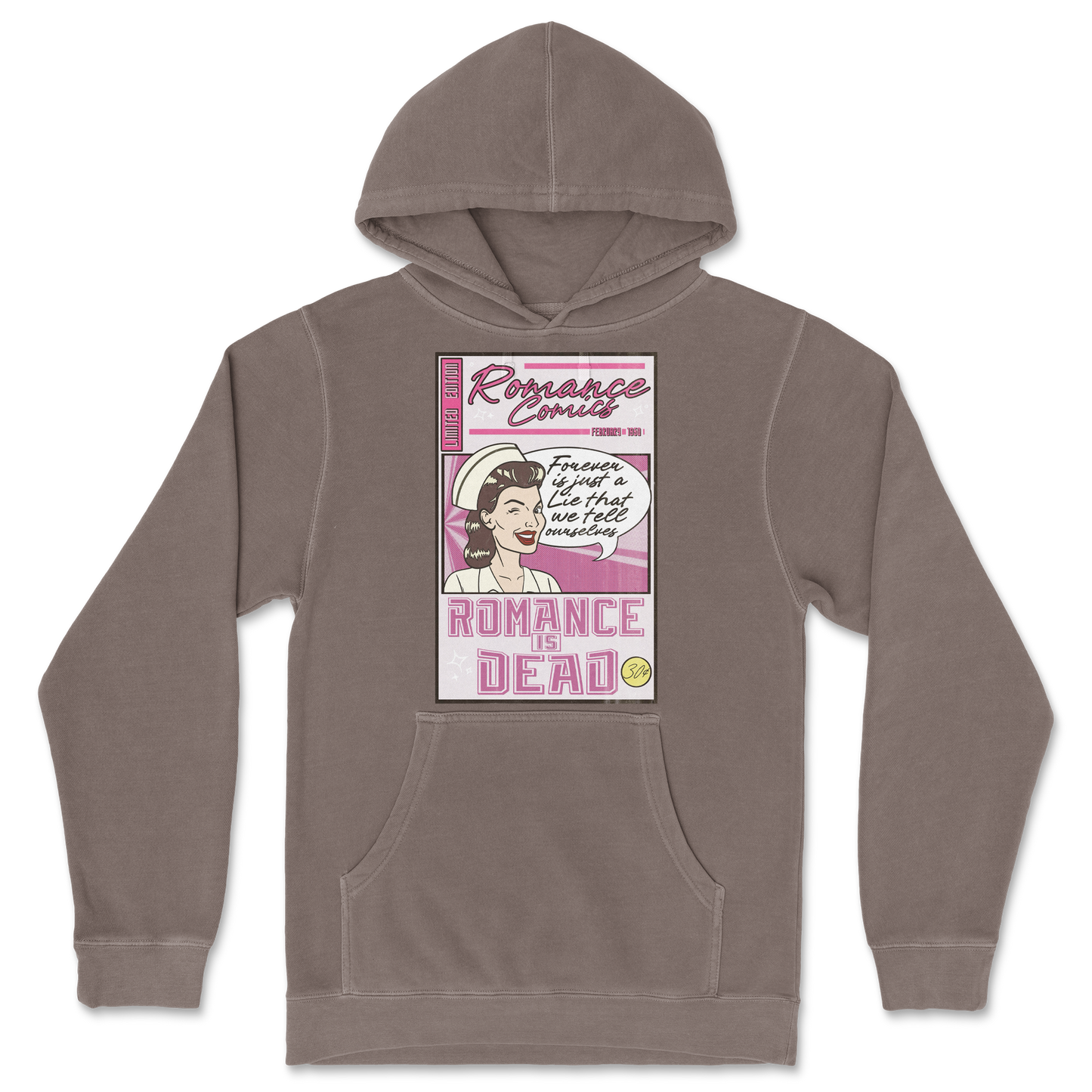 Independent Clothing Co. Hoodie Romance is Dead in Clay