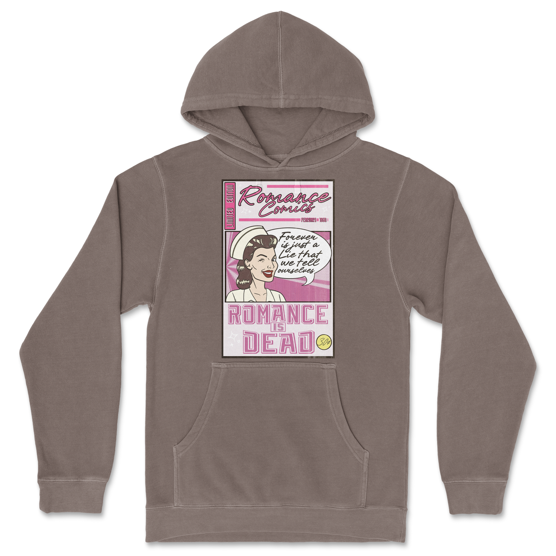 Independent Clothing Co. Hoodie Romance is Dead in Clay