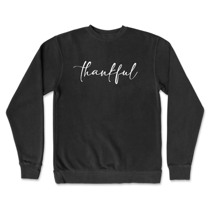 Independent Clothing Co. Crew Neck Thankful  in Black