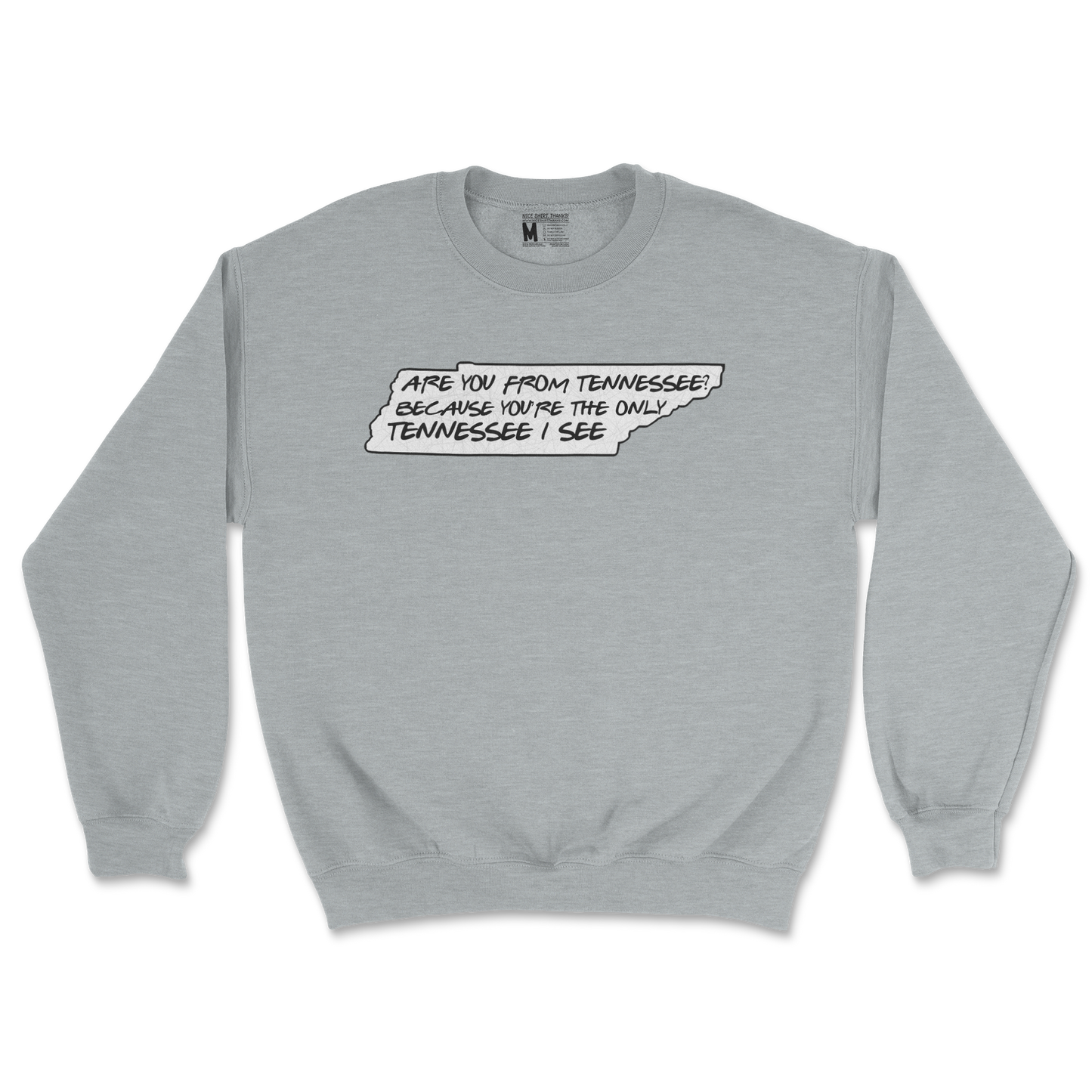 Gildan SoftStyle Crew Neck Tennessee in Sports Grey