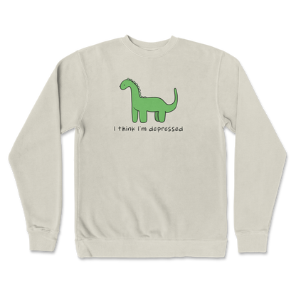 Independent Clothing Co. Crew Neck Depressed Dino  in Bone