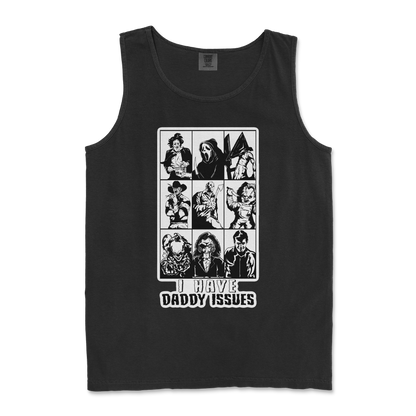 Comfort Colors Tank Top Daddy Issues  in Black