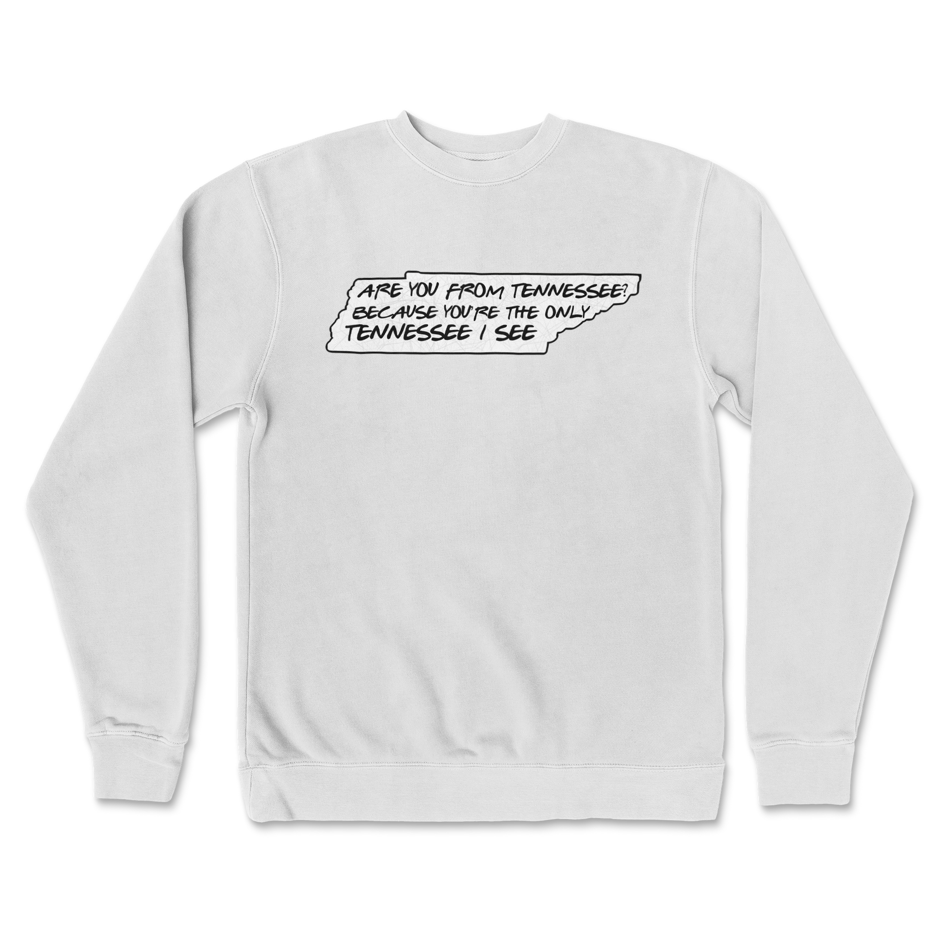 Independent Clothing Co. Crew Neck Tennessee in White