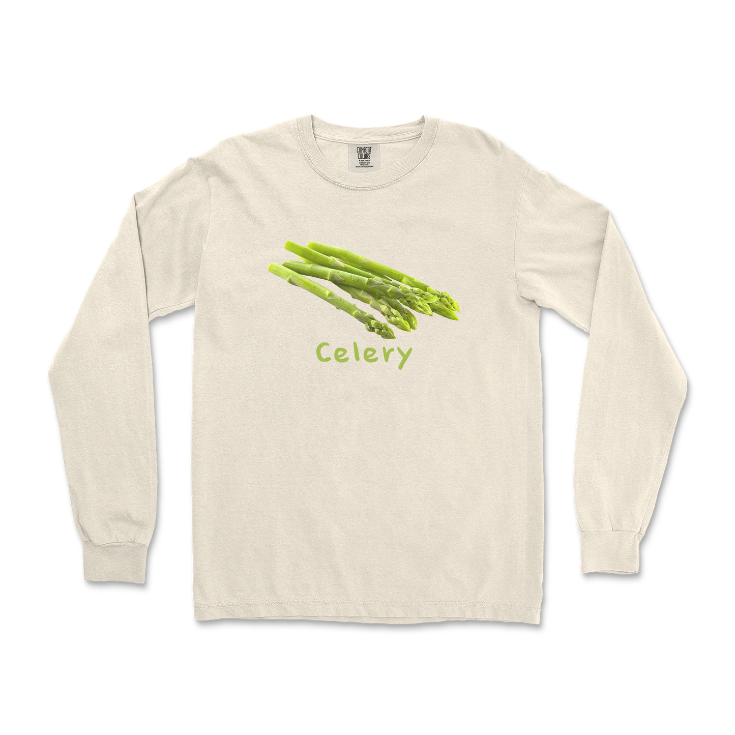 Comfort Colors Long Sleeve Celery in Ivory