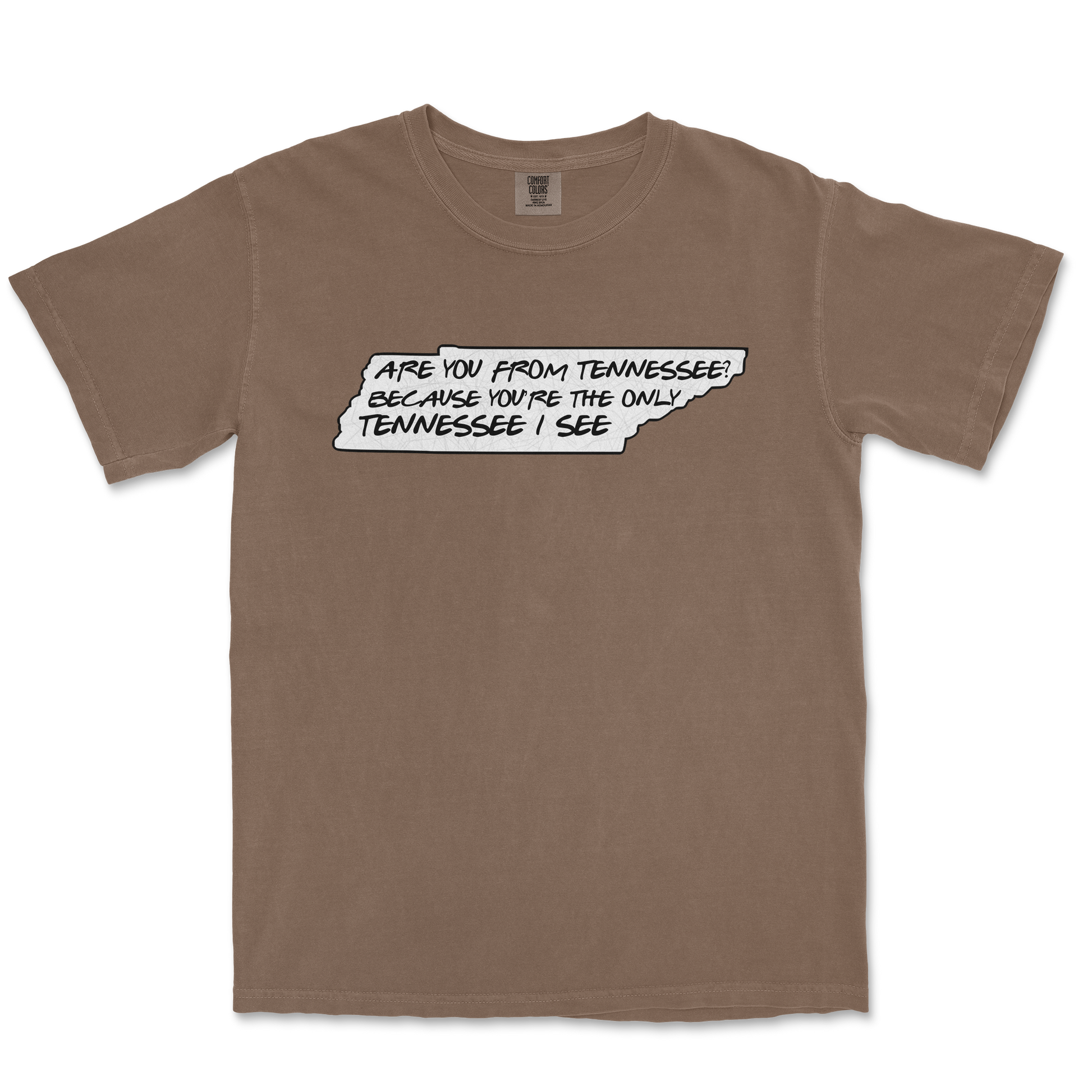 Comfort Colors T-Shirt Tennessee in Espresso