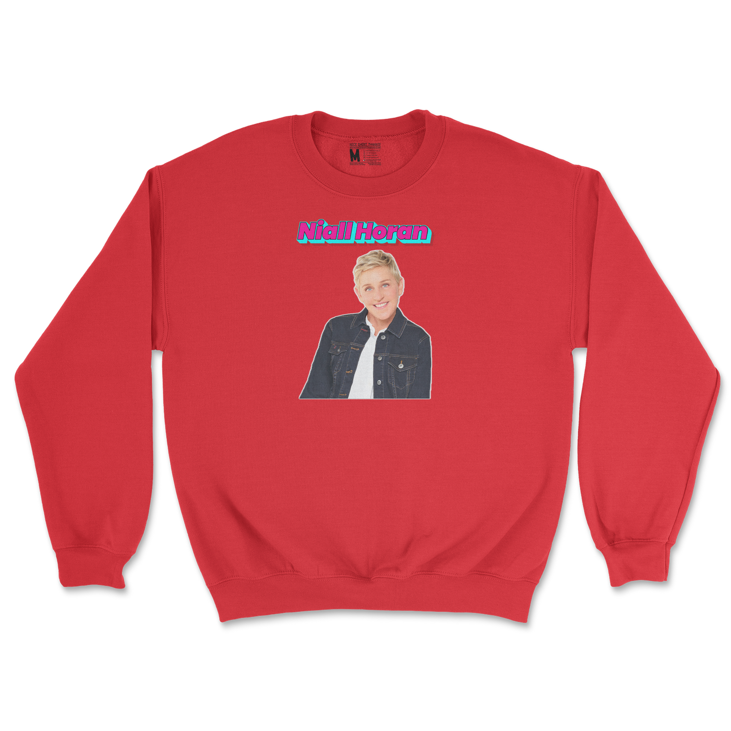 Gildan SoftStyle Crew Neck Niall Horan in Red