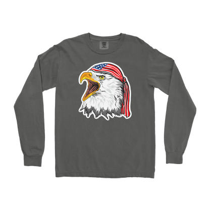 Comfort Colors Long Sleeve Freedom Eagle in Pepper