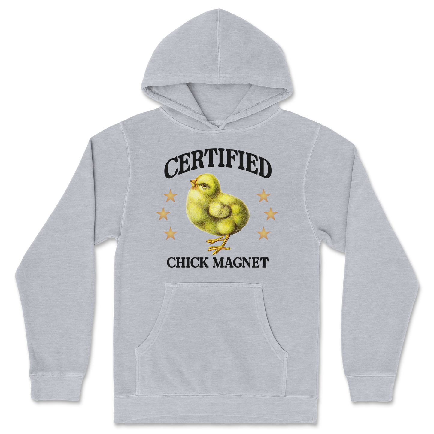 Independent Clothing Co. Hoodie Chick Magnet in Grey Heather