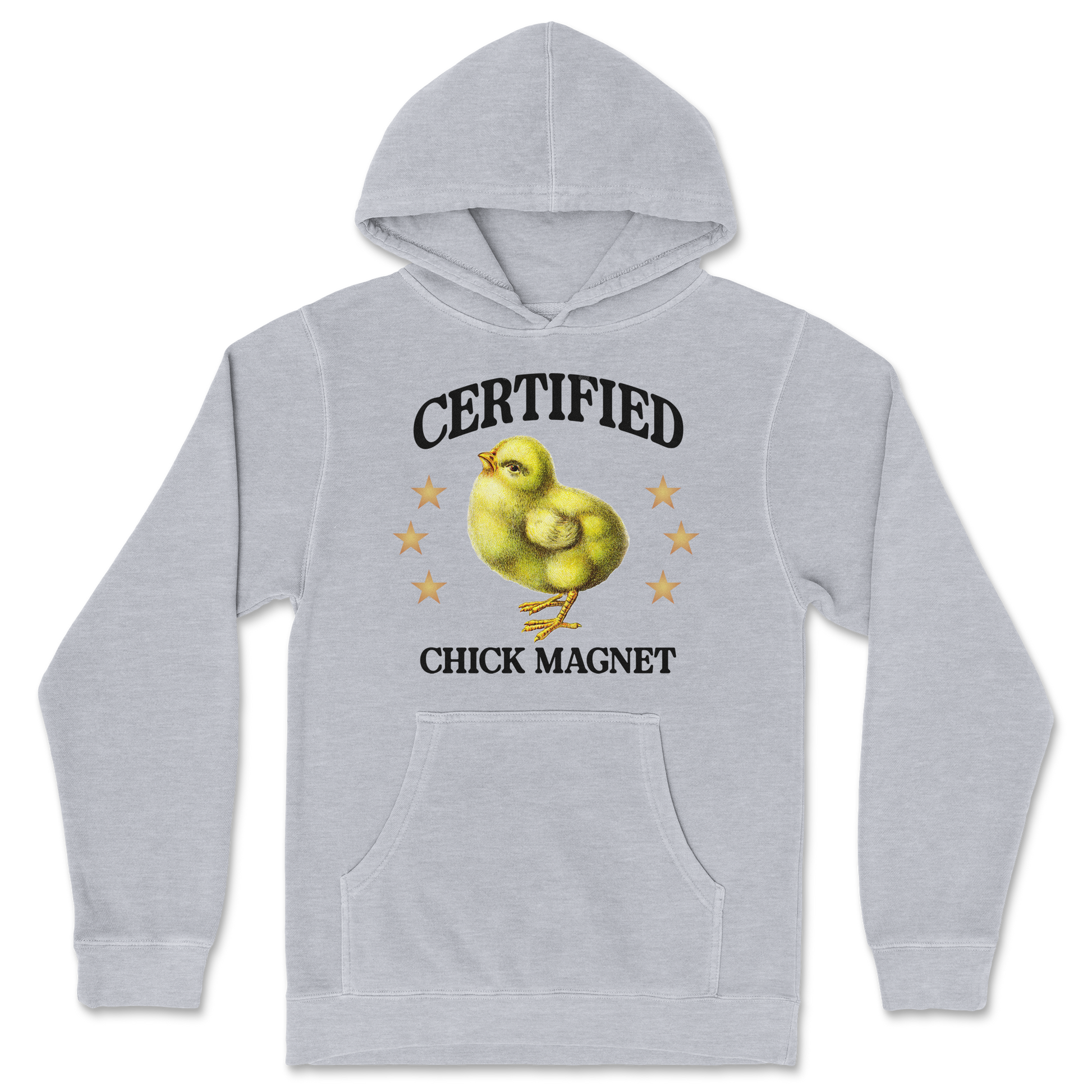 Independent Clothing Co. Hoodie Chick Magnet in Grey Heather