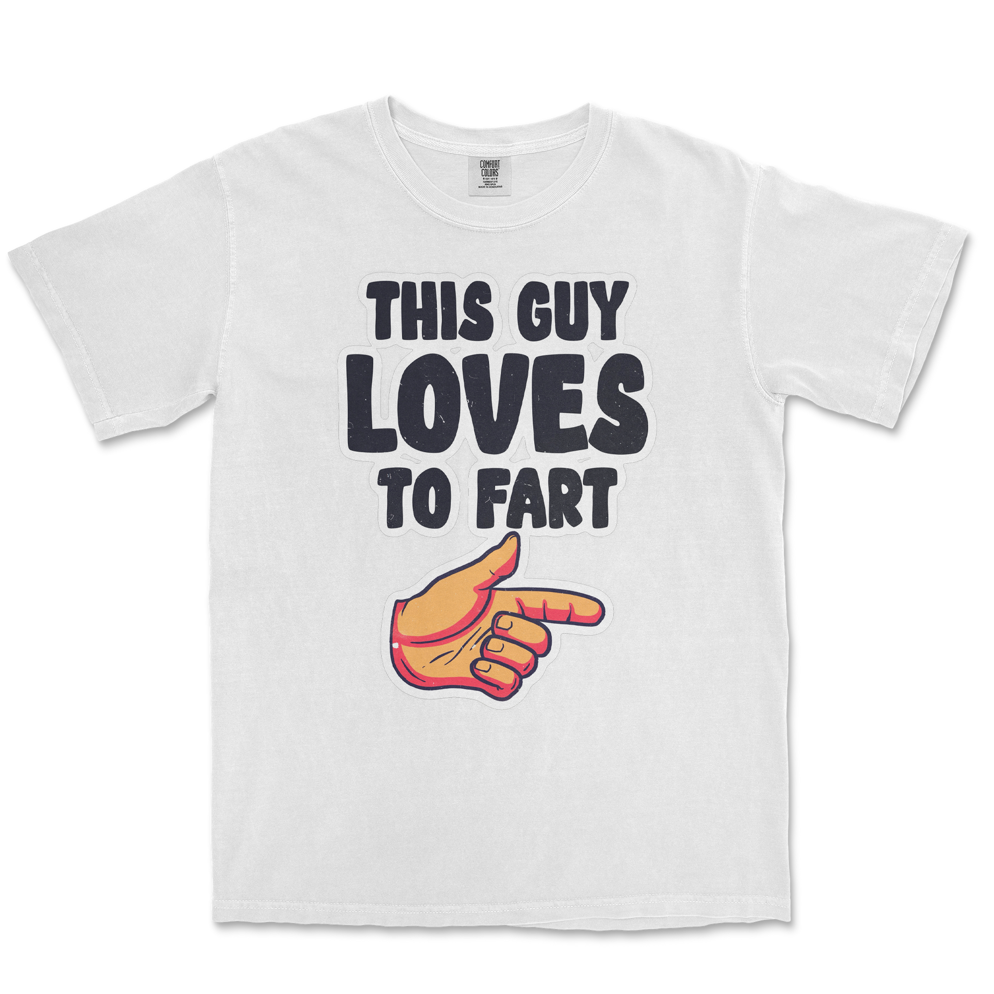 Comfort Colors T-Shirt Who Farted  in White