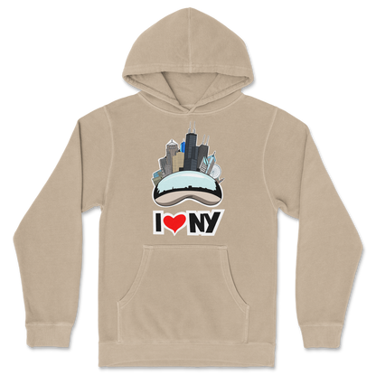 Independent Clothing Co. Hoodie I Heart NY in Sandstone