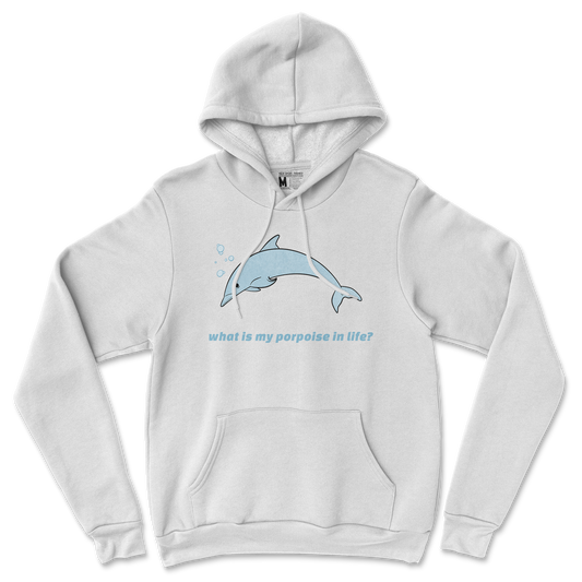 Gildan SoftStyle Hoodie Porpoise in White