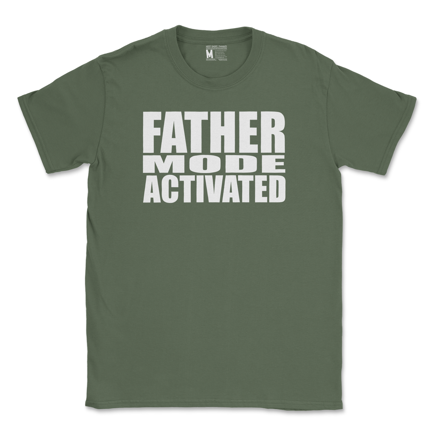 Gildan SoftStyle T-Shirt Father Mode Activated in Military Green