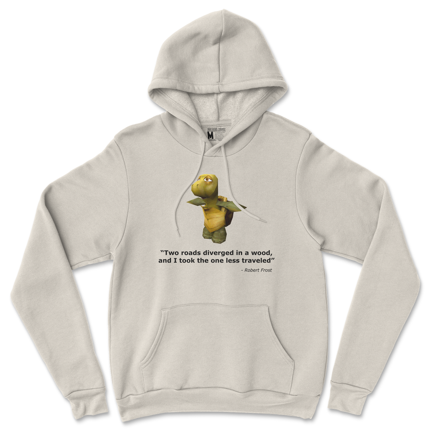 Gildan SoftStyle Hoodie Robert Frost Quote in Sand