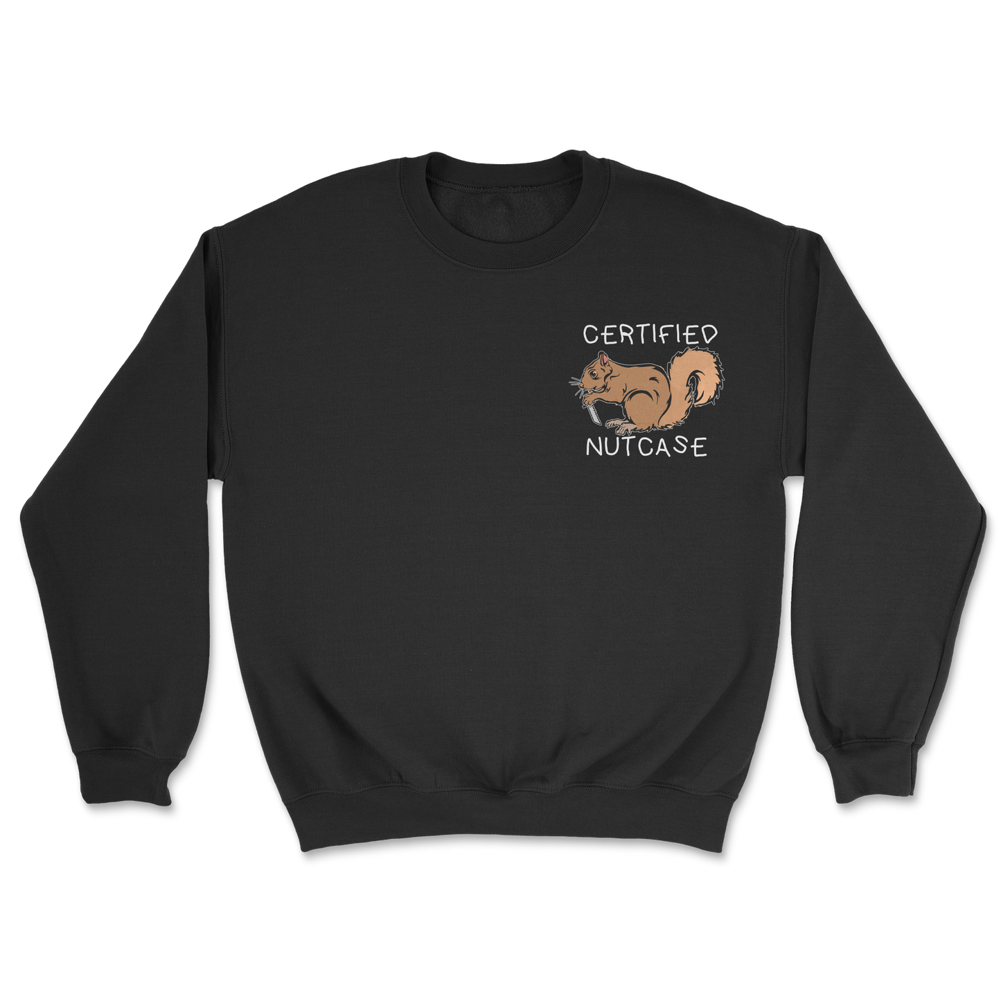 The Nice Shirt Crew Neck Nutcase  in Black