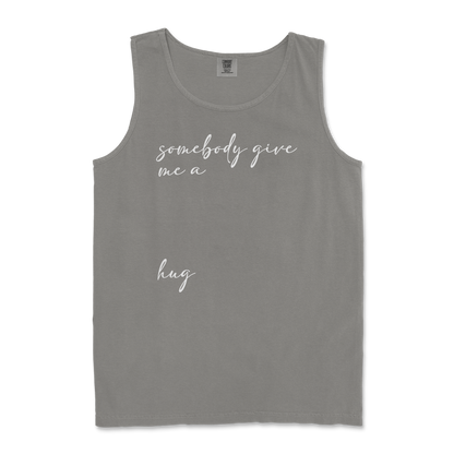 Comfort Colors Tank Top Hug Me in Grey