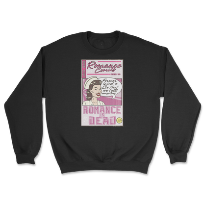 Gildan SoftStyle Crew Neck Romance is Dead in Black