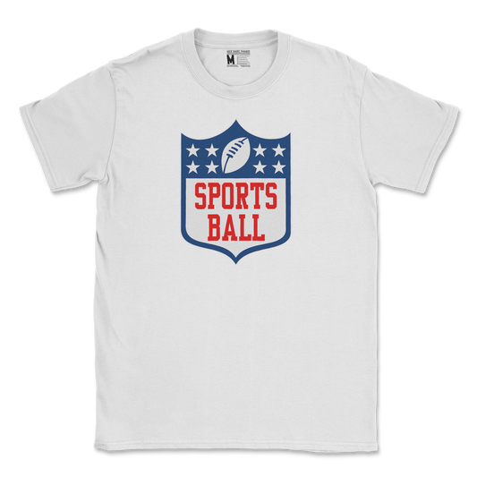 Gildan SoftStyle T-Shirt Sports Ball in White