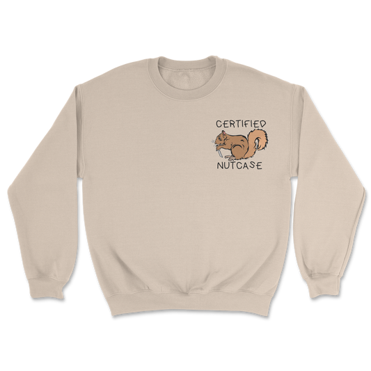 The Nice Shirt Crew Neck Nutcase  in Sand