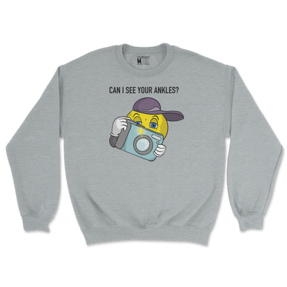 Gildan SoftStyle Crew Neck Let Me See Your Ankles in Sports Grey