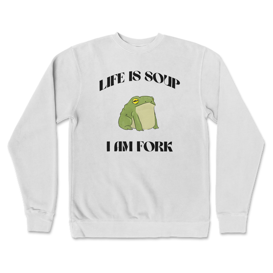 Independent Clothing Co. Crew Neck Life is Soup in White