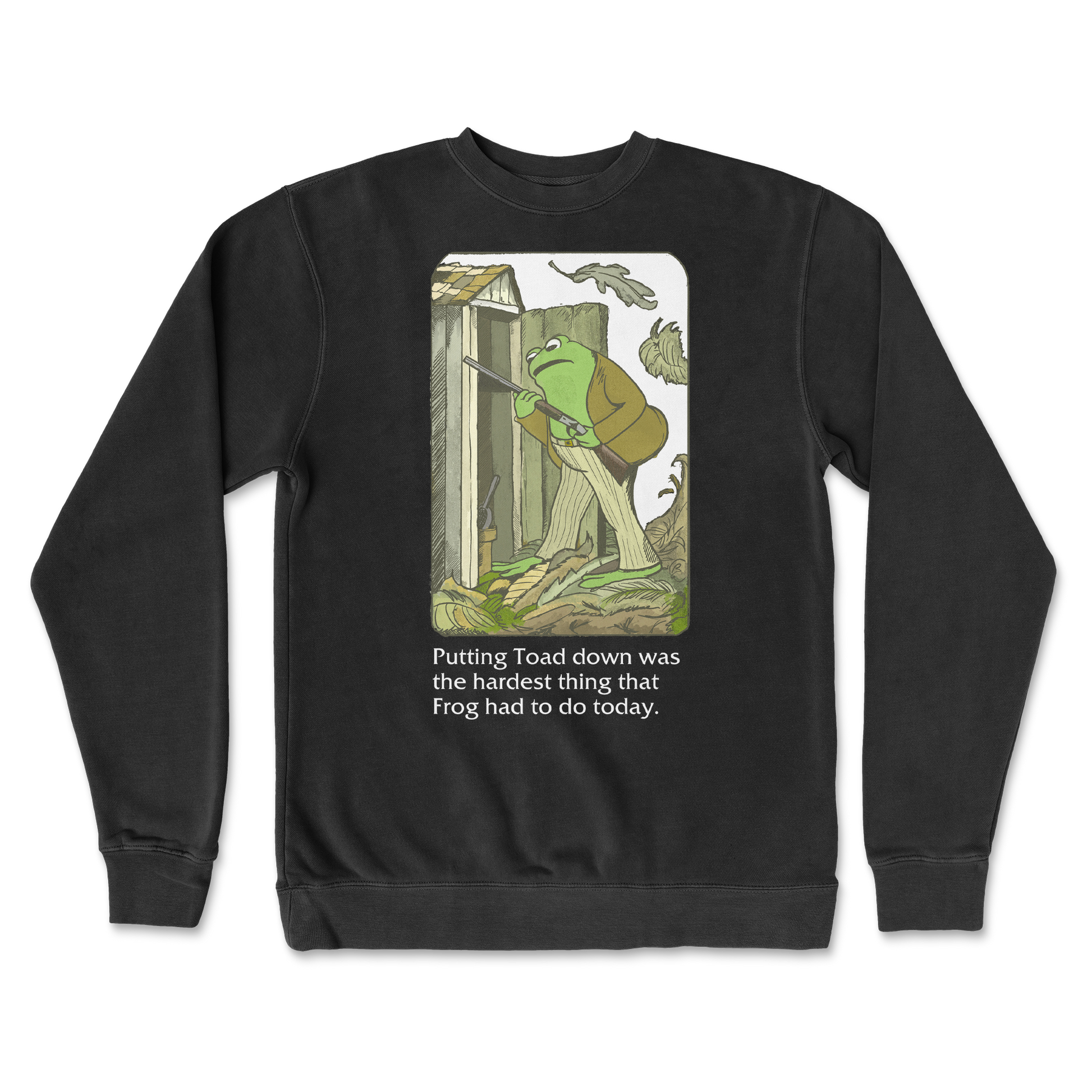 Independent Clothing Co. Crew Neck Frog and Toad  in Black