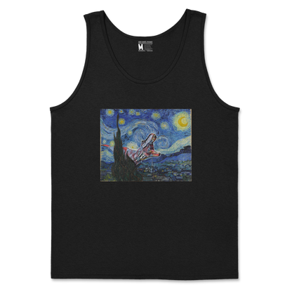 Gildan SoftStyle Tank Top Van Gogh but Cooler in Black