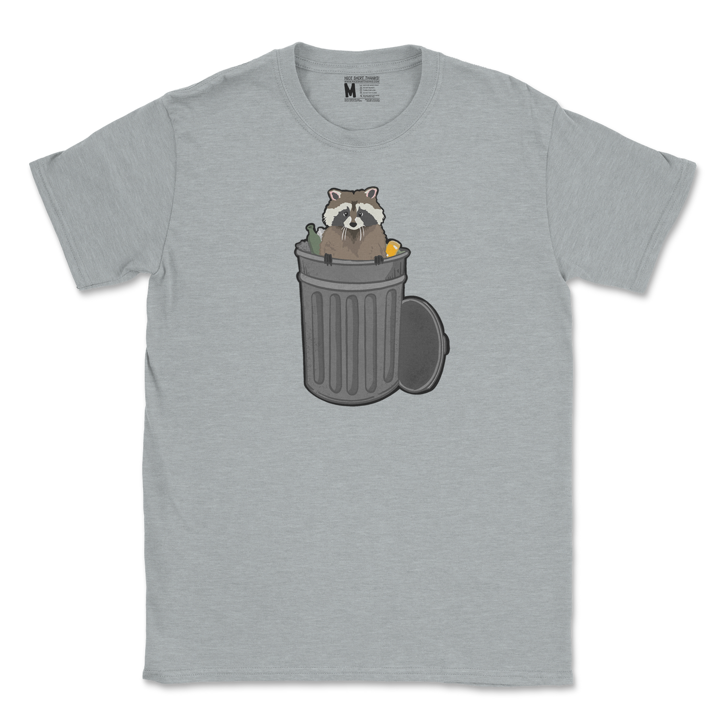 Gildan SoftStyle T-Shirt Trash Panda Enthusiast in Sports Grey