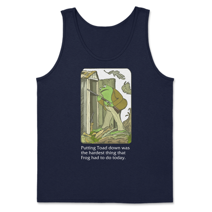 The Nice Shirt Tank Top Frog and Toad  in Navy