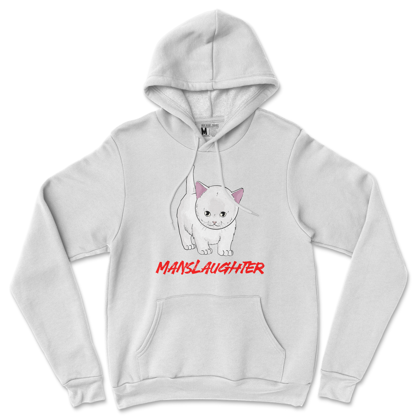 Gildan SoftStyle Hoodie Manslaughter in White