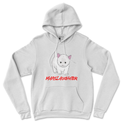 Gildan SoftStyle Hoodie Manslaughter in White