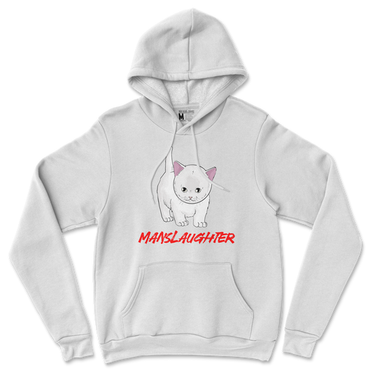 Gildan SoftStyle Hoodie Manslaughter in White