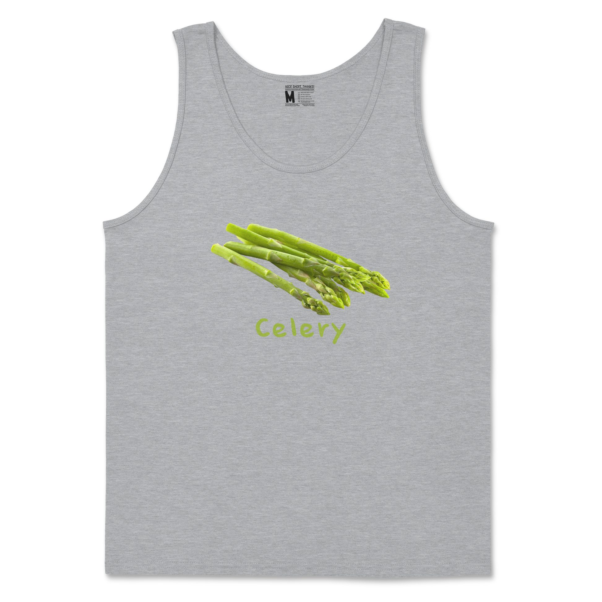 Gildan SoftStyle Tank Top Celery in Sports Grey