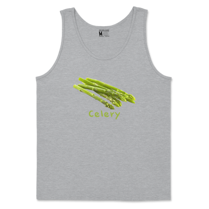 Gildan SoftStyle Tank Top Celery in Sports Grey