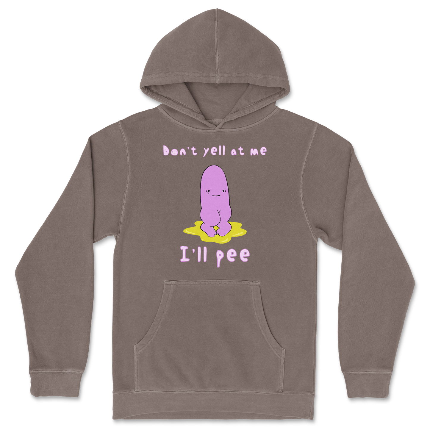 Independent Clothing Co. Hoodie Dont Yell 2 in Clay