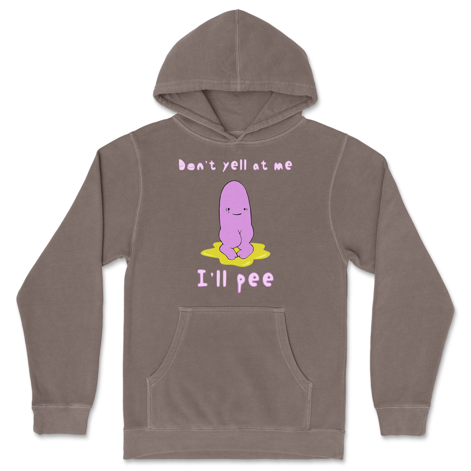 Independent Clothing Co. Hoodie Dont Yell 2 in Clay