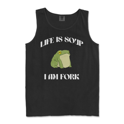 Comfort Colors Tank Top Life is Soup in Black