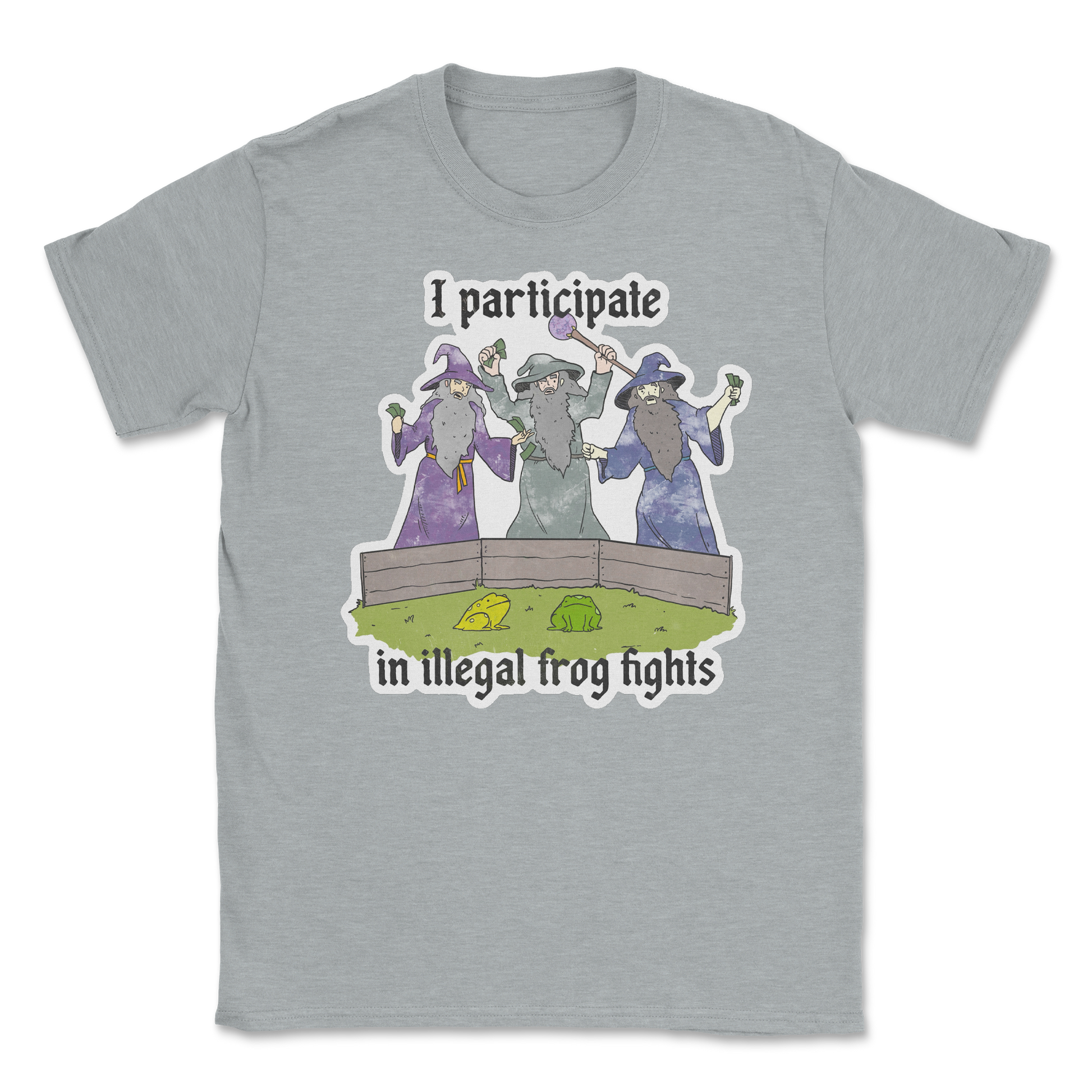 The Nice Shirt T-Shirt Wizard Activities  in Sports-Grey