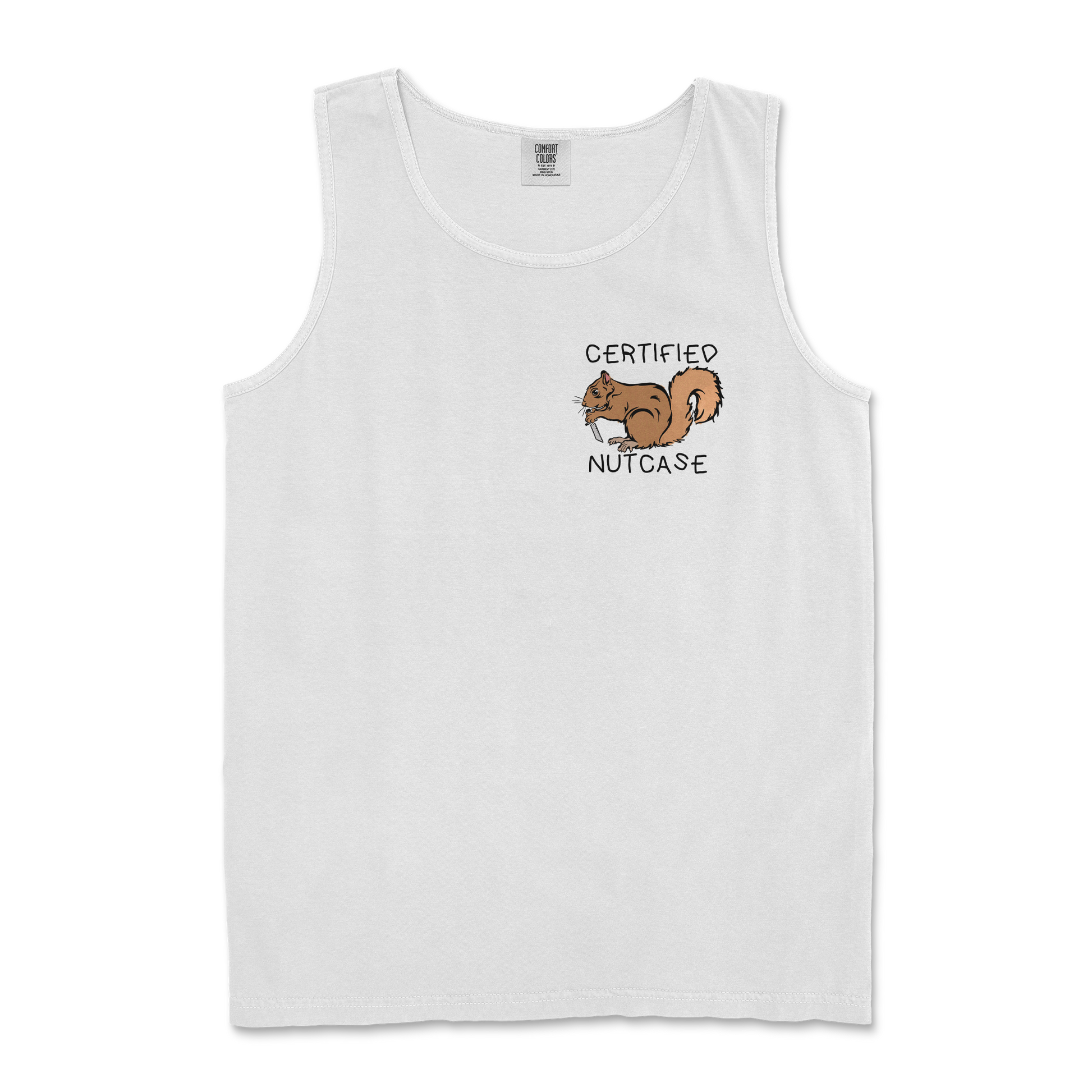 Comfort Colors Tank Top Nutcase  in White