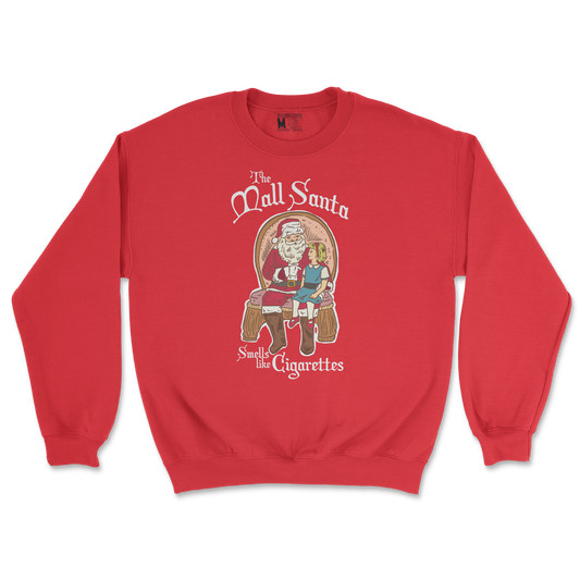 Gildan SoftStyle Crew Neck Mall Santa  in Red