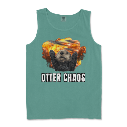 Comfort Colors Tank Top Otter Chaos in LightGreen