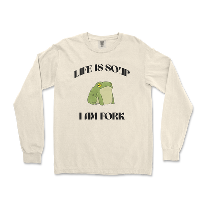 Comfort Colors Long Sleeve Life is Soup in Ivory