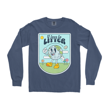 Comfort Colors Long Sleeve Earth Day in Midnight