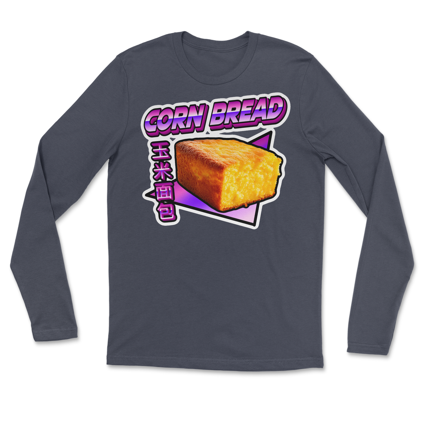 The Nice Shirt Long Sleeve Corn Bread  in Navy