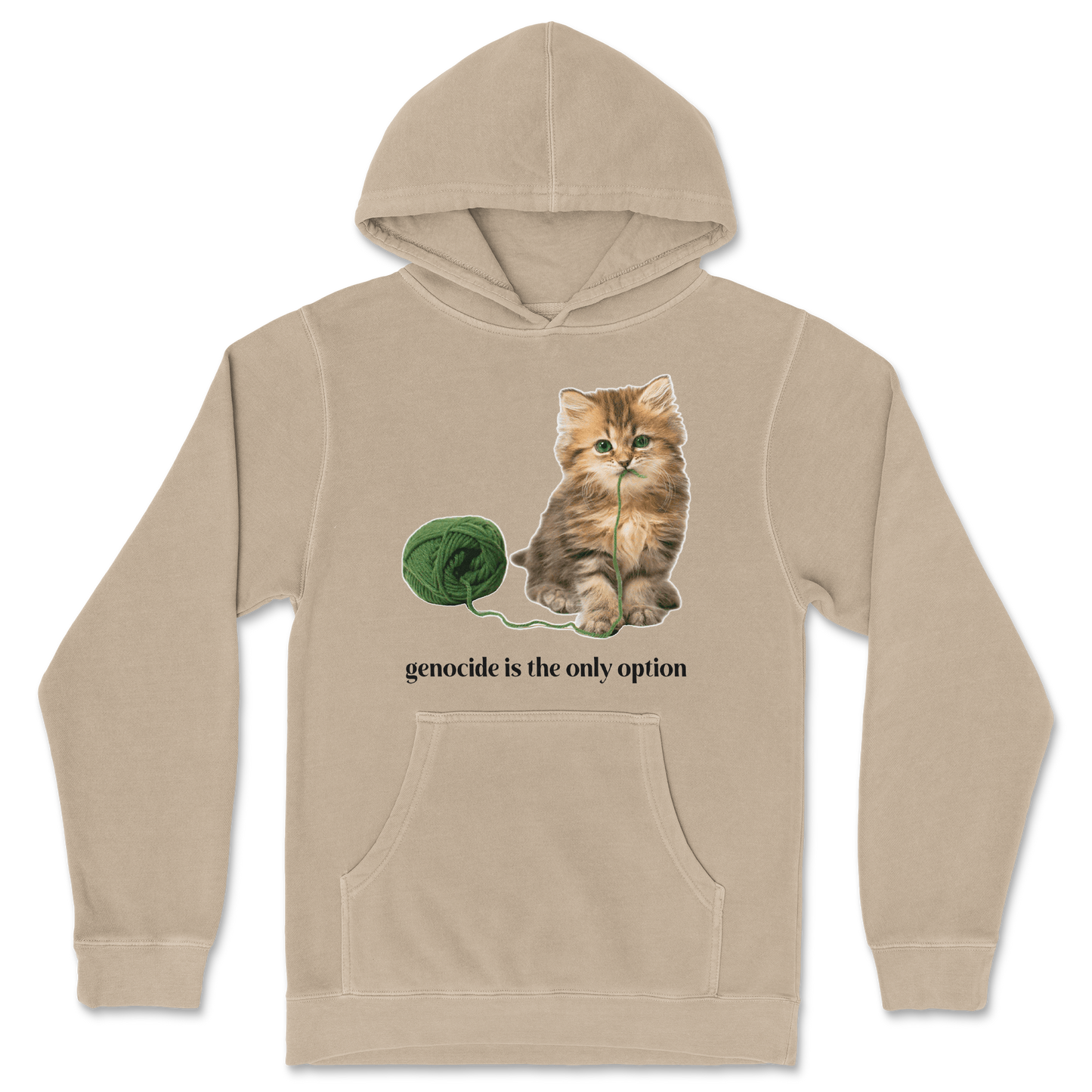 Independent Clothing Co. Hoodie Genocide Kitty  in Sandstone