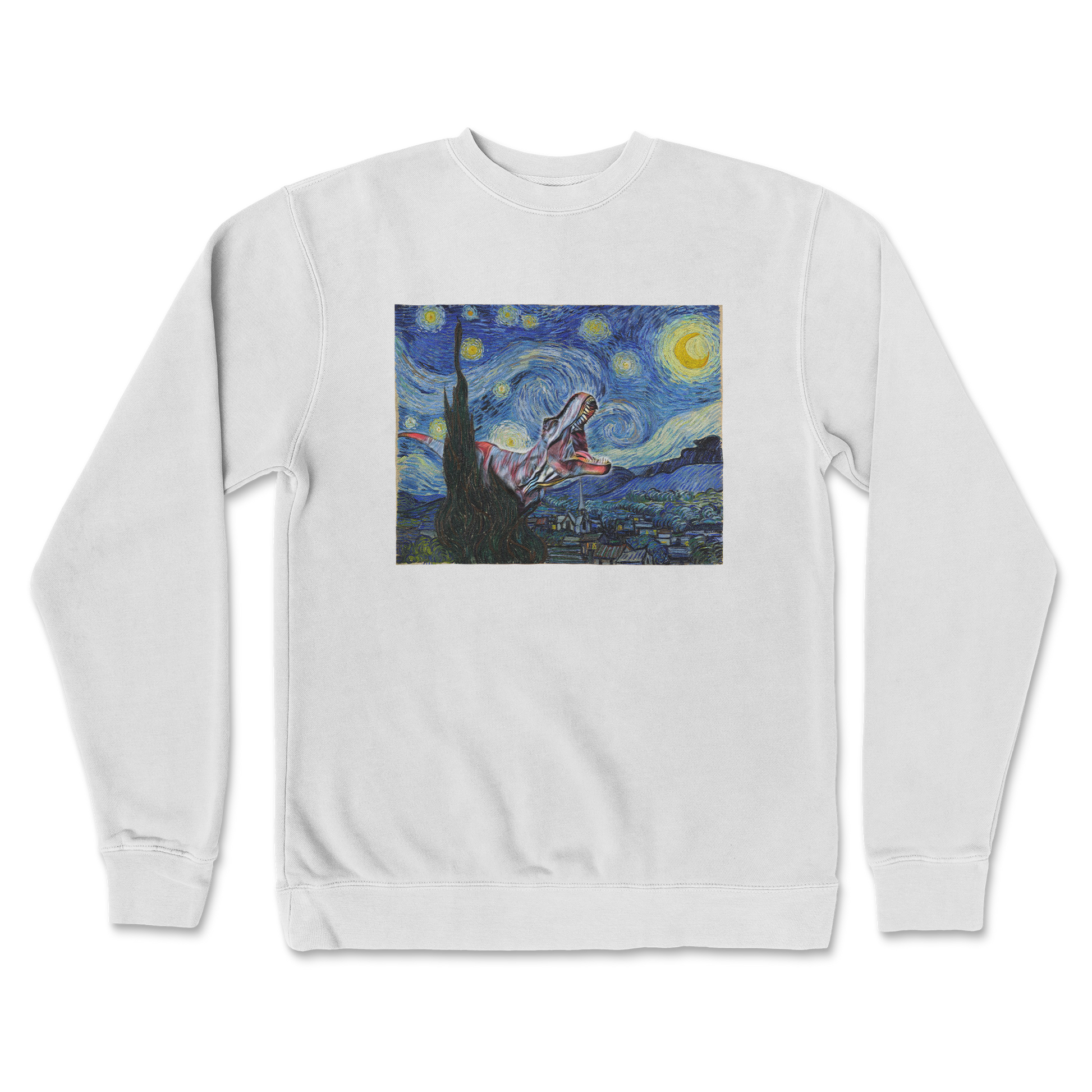 Independent Clothing Co. Crew Neck Van Gogh but Cooler in White